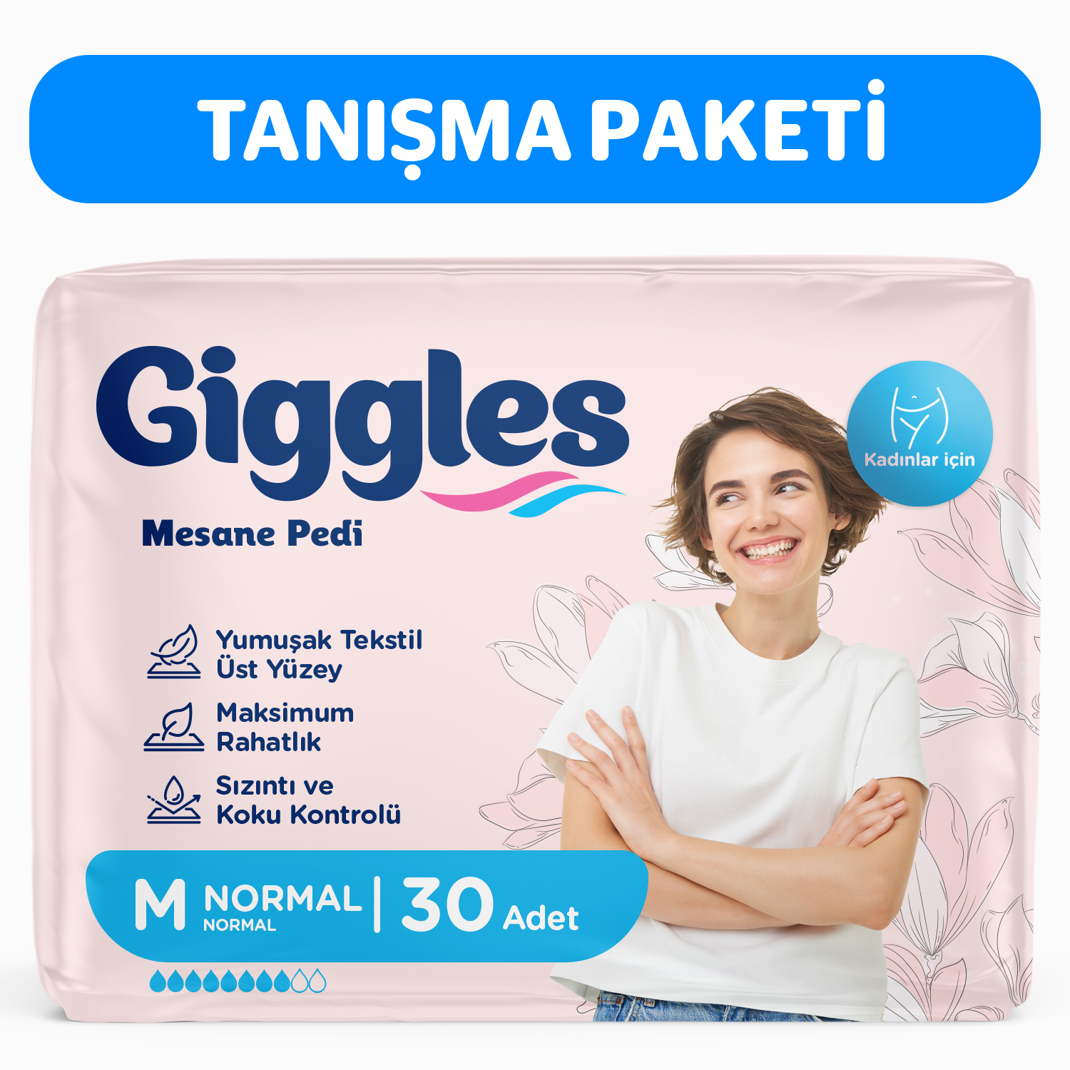 Giggles Kadın Mesane Pedi Medium(Normal) 30 Adet
